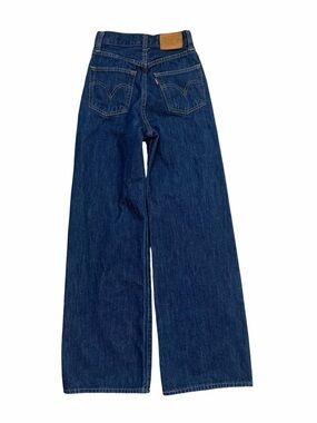 Levi’s Premium Ribcage Wide Leg Jeans W23 L30 Dark Wash